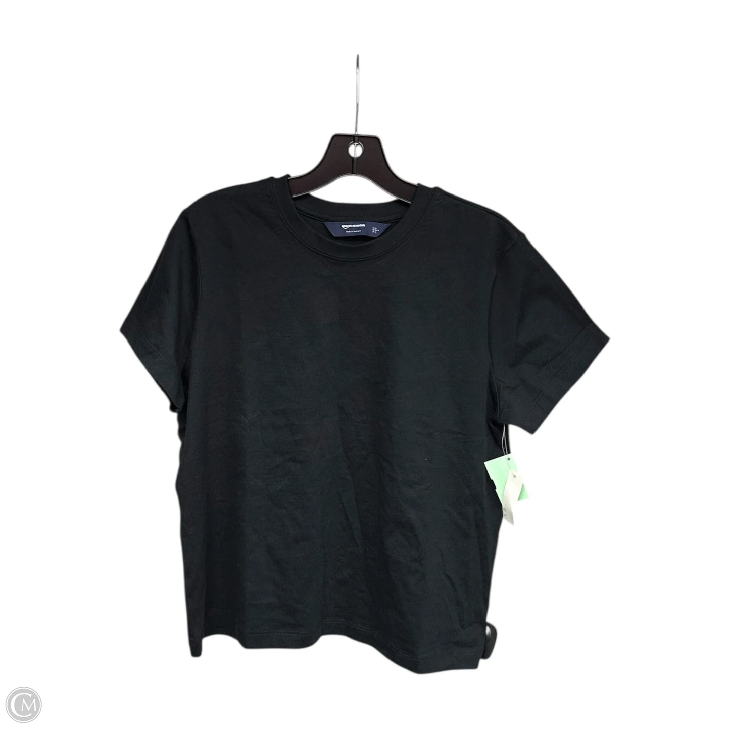 Top Short Sleeve Basic By Amazon Essentials In Black, Size: M