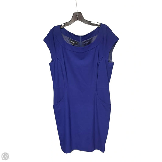Dress Designer By Lafayette 148 In Blue, Size: 14