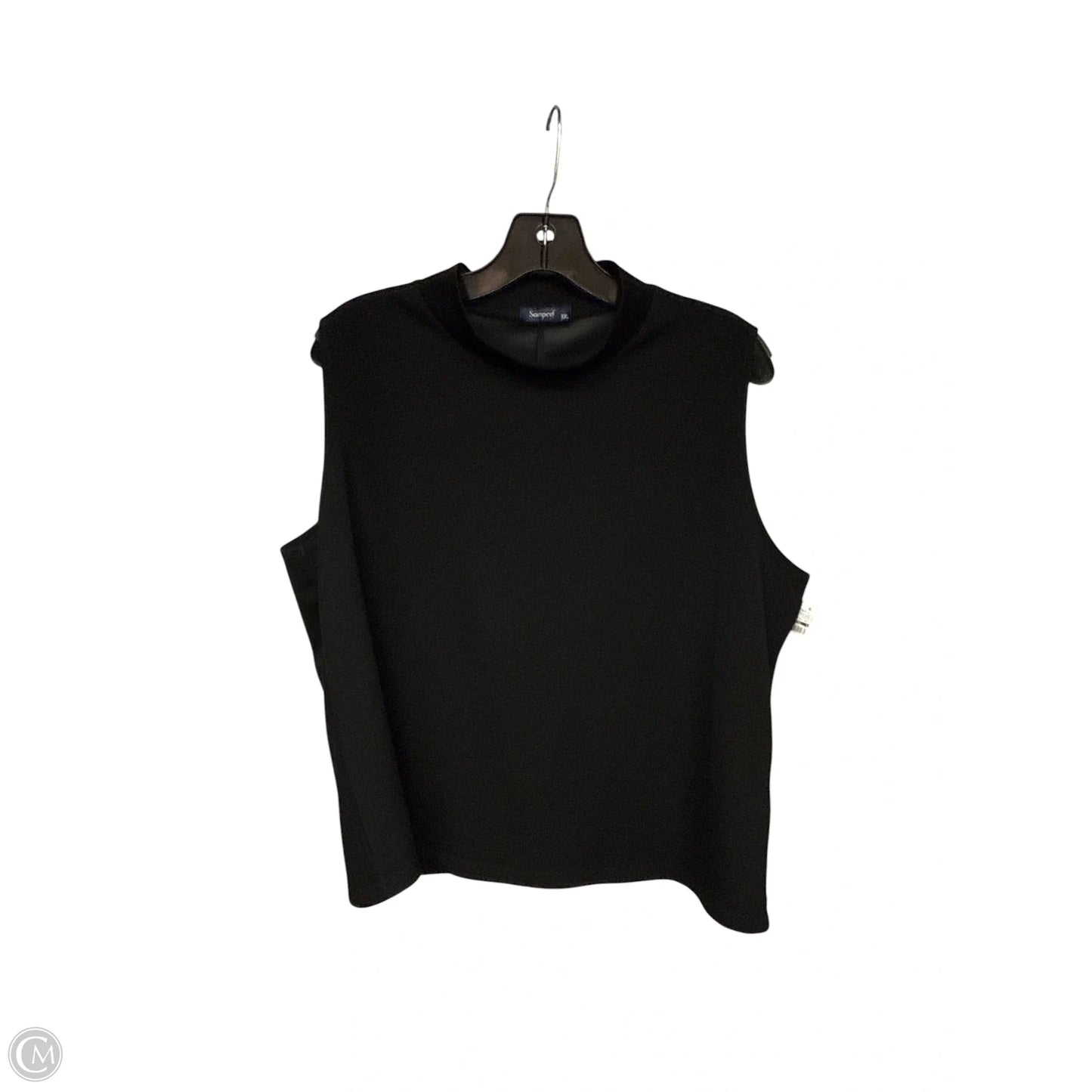 Top Sleeveless By Clothes Mentor In Black, Size: Xxl