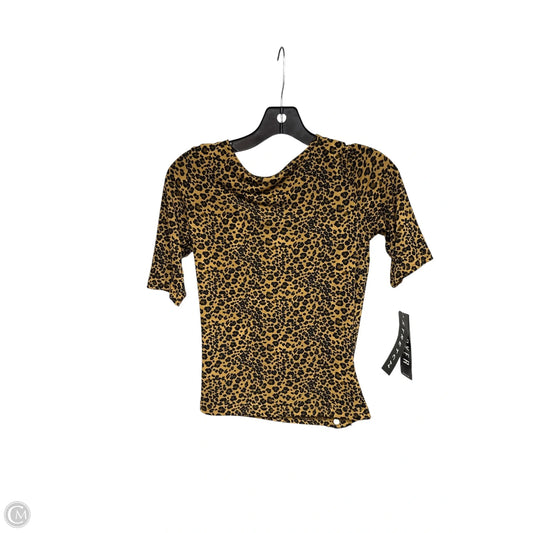 Top Short Sleeve By A Byer In Animal Print, Size: M