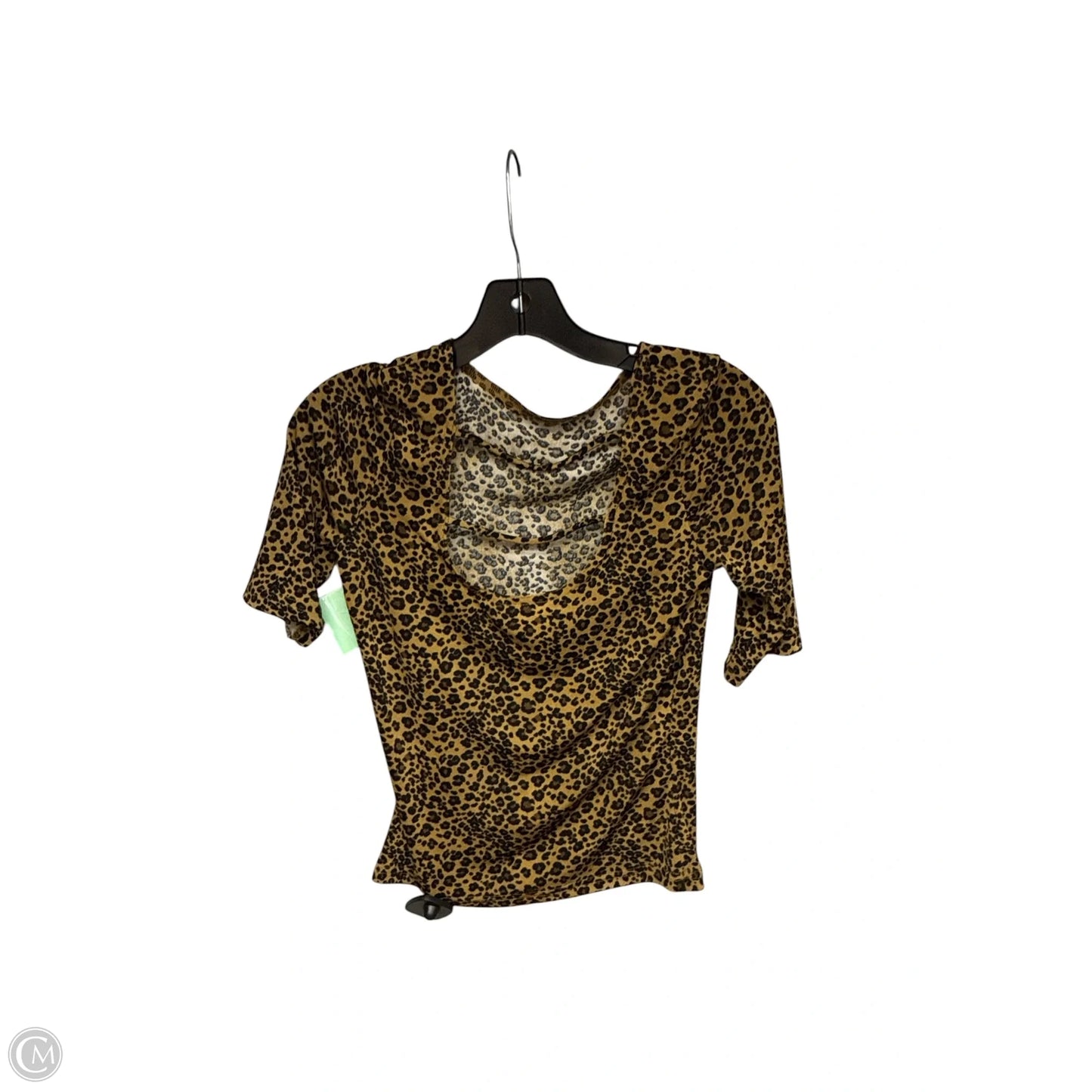 Top Short Sleeve By A Byer In Animal Print, Size: M