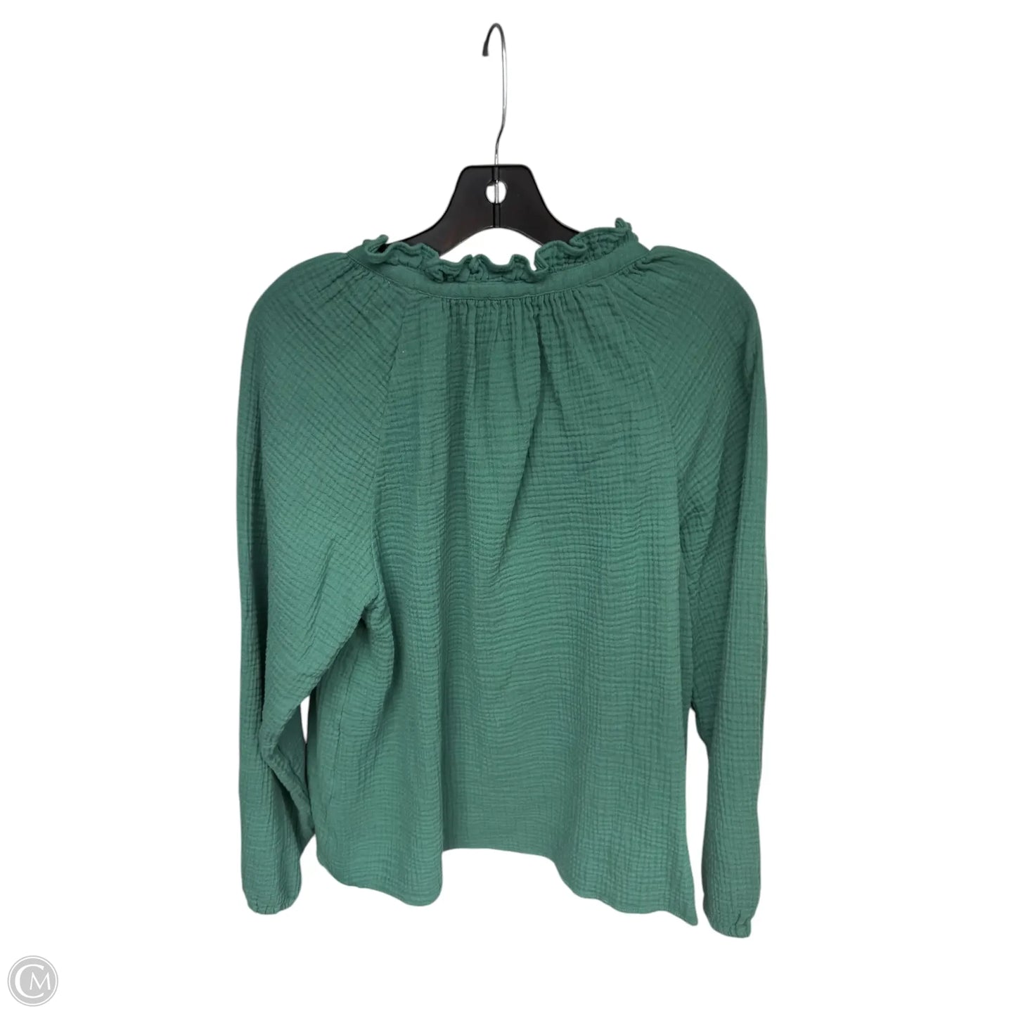 Top Long Sleeve By J. Crew In Green, Size: Xl