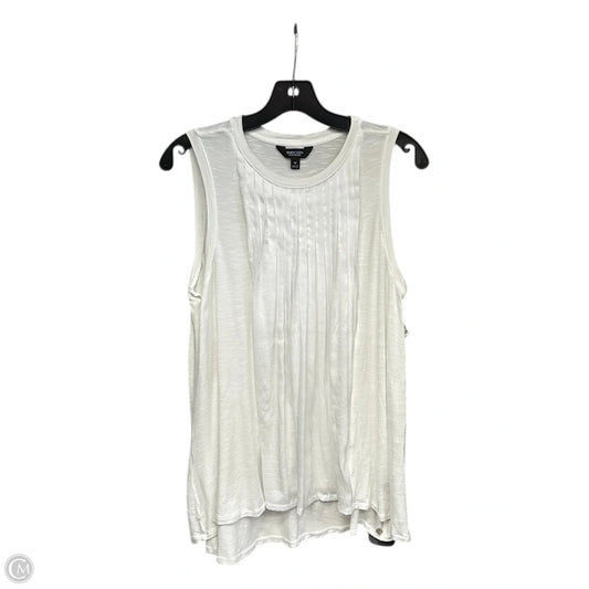 Top Sleeveless By Simply Vera In White, Size: M
