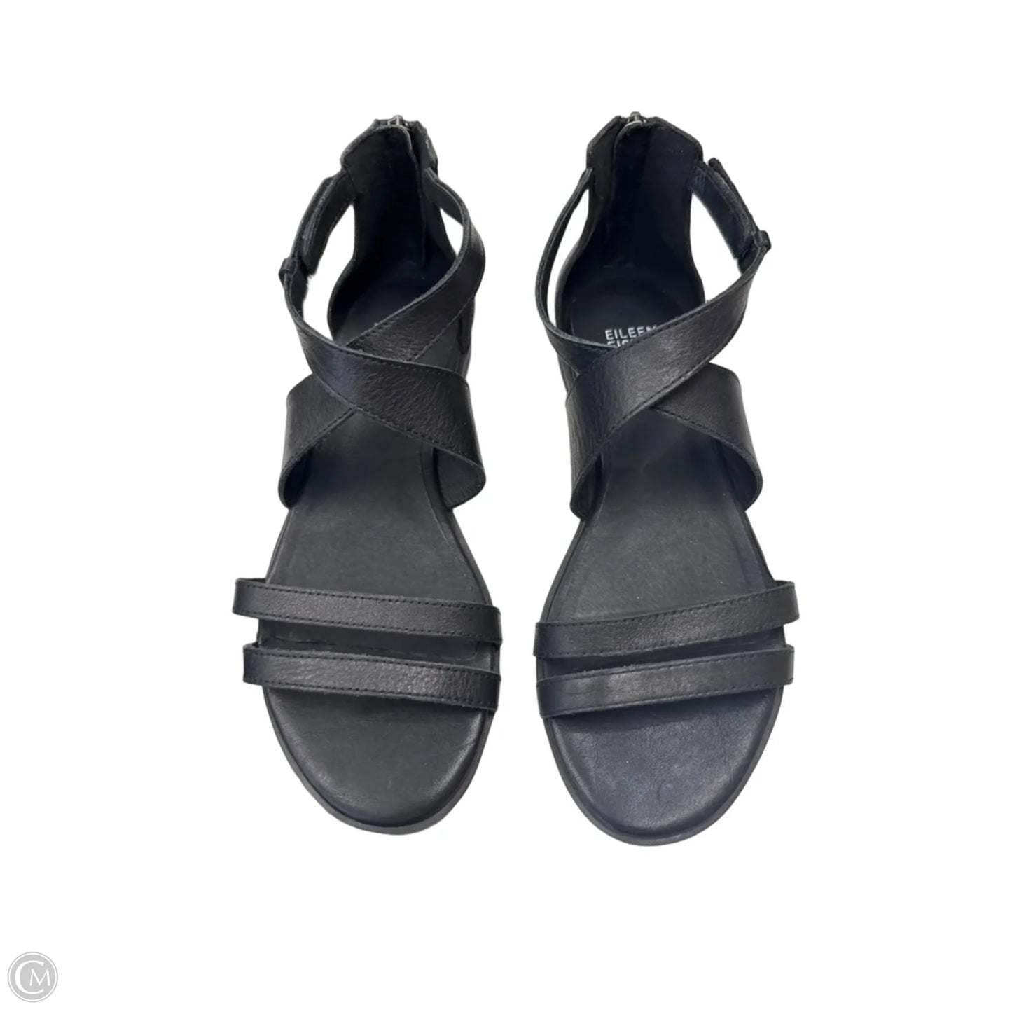 Sandals Flats By Eileen Fisher In Black, Size: 7.5