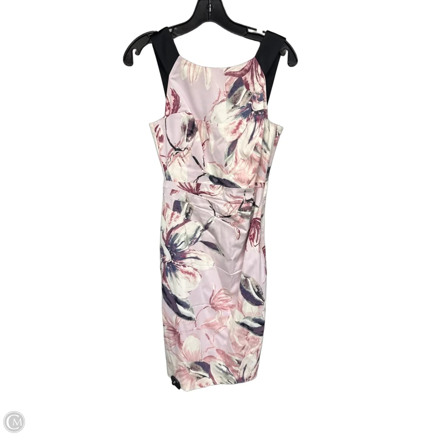 Dress Party Midi By Karen Millen In Pink & Purple, Size: 6