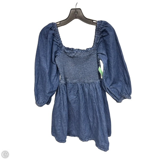 Dress Casual Midi By J. Crew In Blue Denim, Size: M