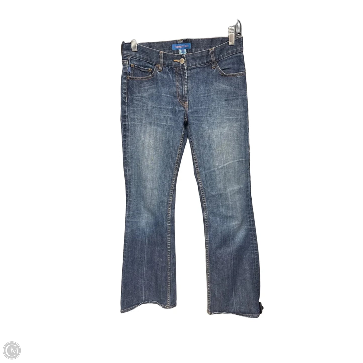Jeans Flared By Fcuk In Blue Denim, Size: 6