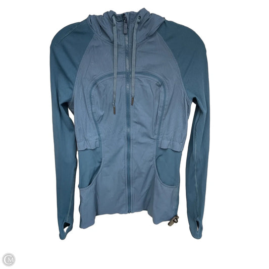 Athletic Jacket By Lululemon In Teal, Size: 6