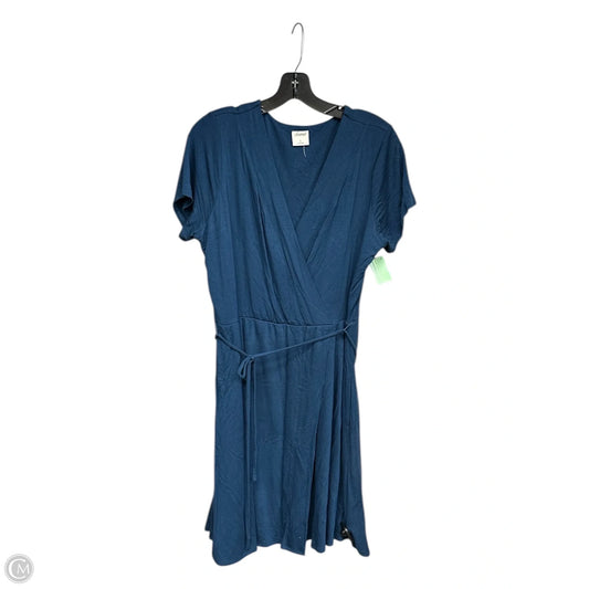 Dress Casual Midi By Soma In Blue, Size: L