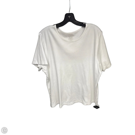 Top Short Sleeve By L.l. Bean In White, Size: 2x