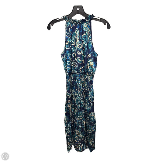 Dress Party Midi By Nicole Miller In Blue & Green, Size: Xs
