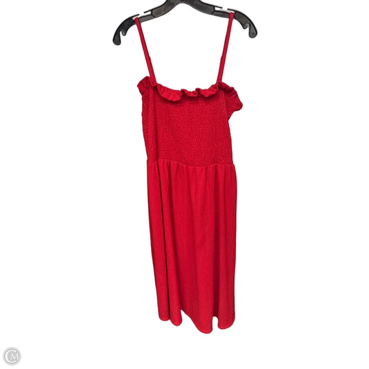 Dress Casual Maxi By H&m In Red, Size: Xxl