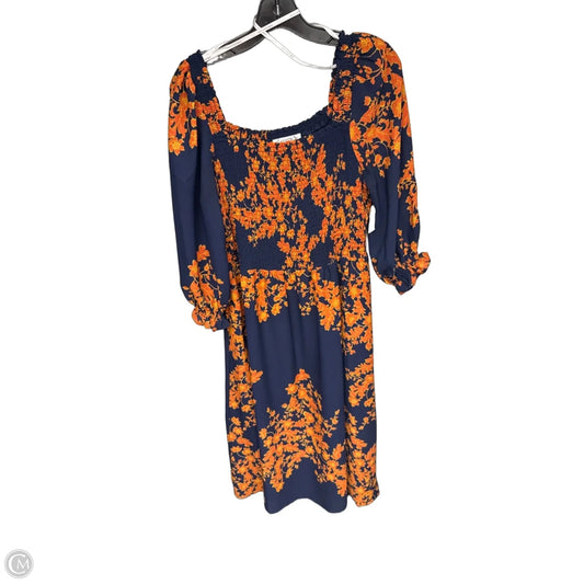 Dress Casual Maxi By Nanette By Nanette Lepore In Blue & Orange, Size: 12