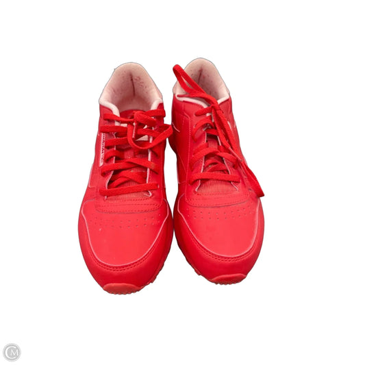 Shoes Athletic By Reebok In Red, Size: 6