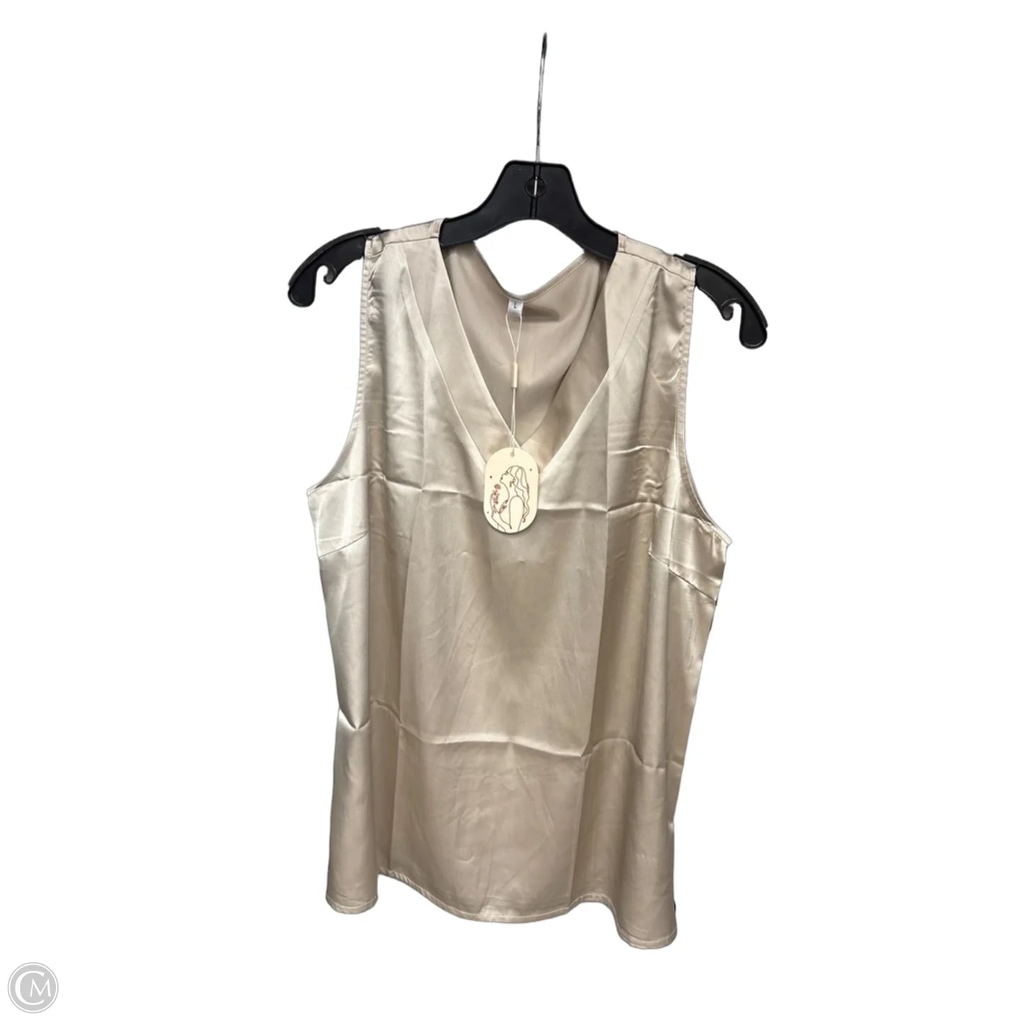 Top Sleeveless By Clothes Mentor In Beige, Size: L