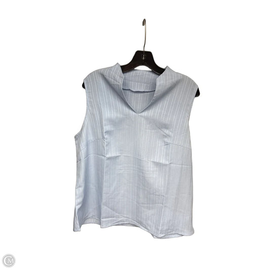 Top Sleeveless By Clothes Mentor In Blue, Size: 1x