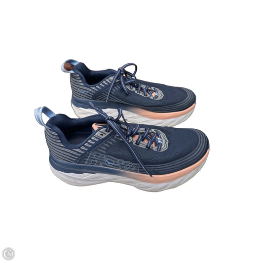 Shoes Athletic By Hoka In Blue & Orange, Size: 8