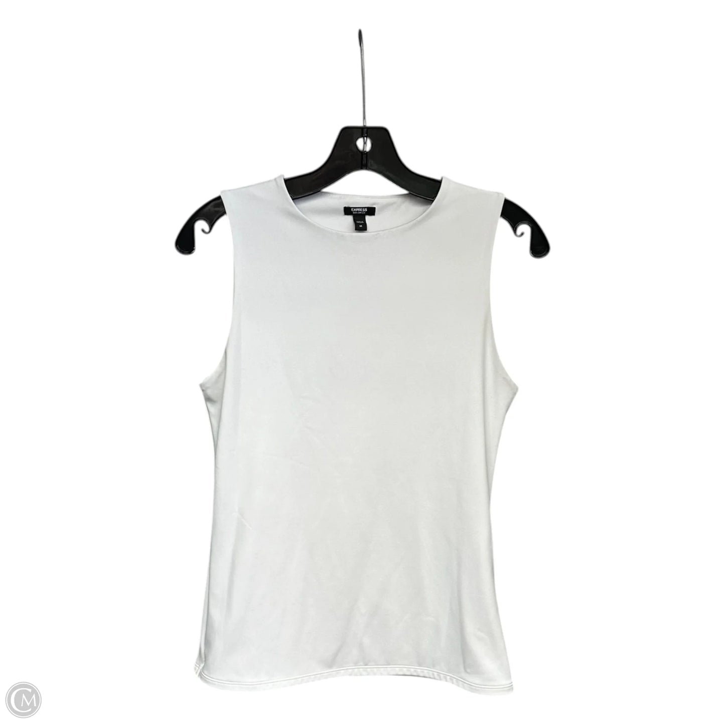 Top Sleeveless By Express In White, Size: M