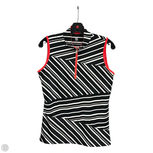 Athletic Tank Top By Tail In Striped Pattern, Size: M