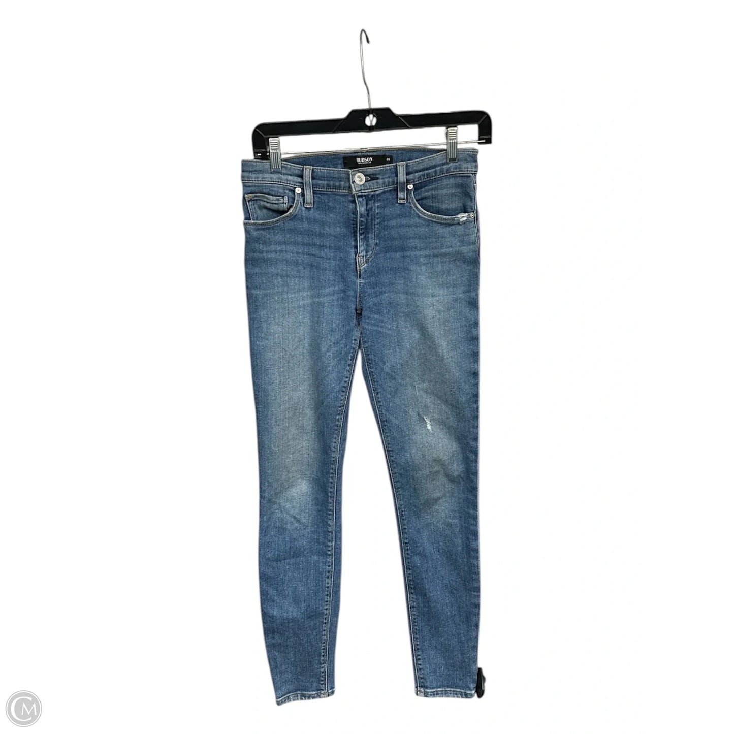 Jeans Skinny By Hudson In Blue Denim, Size: 26