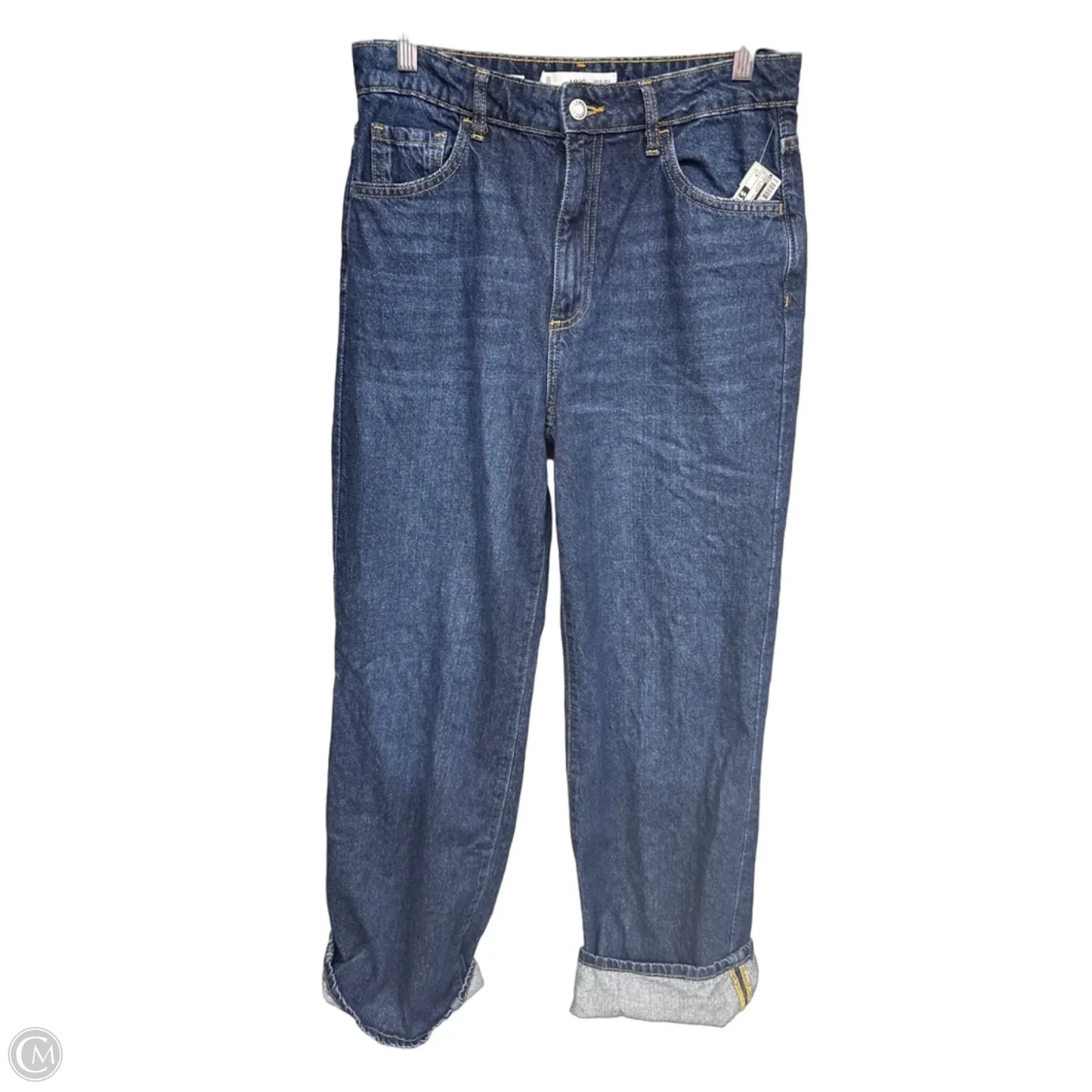 Jeans Wide Leg By Mng In Blue Denim, Size: 8