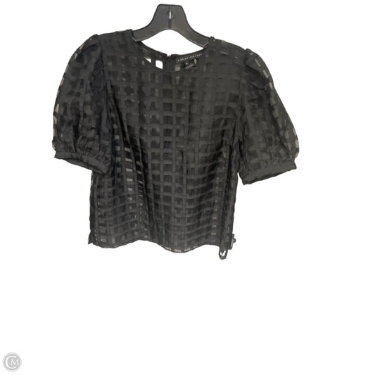 Top Short Sleeve By English Factory In Black, Size: M