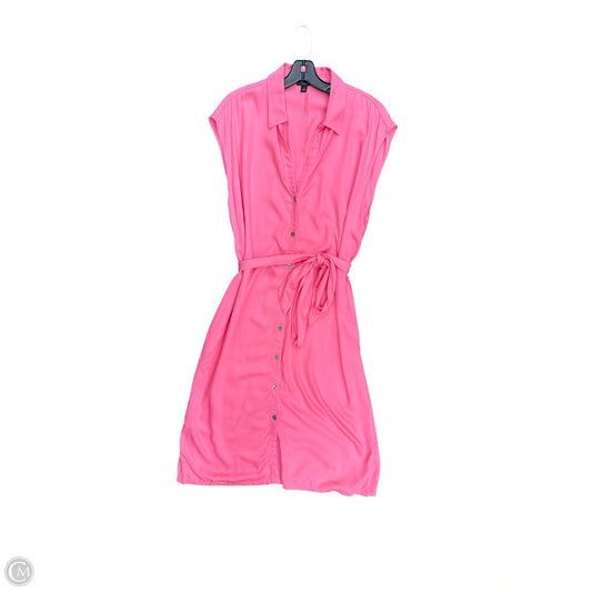 Dress Casual Midi By Ann Taylor In Pink, Size: 14