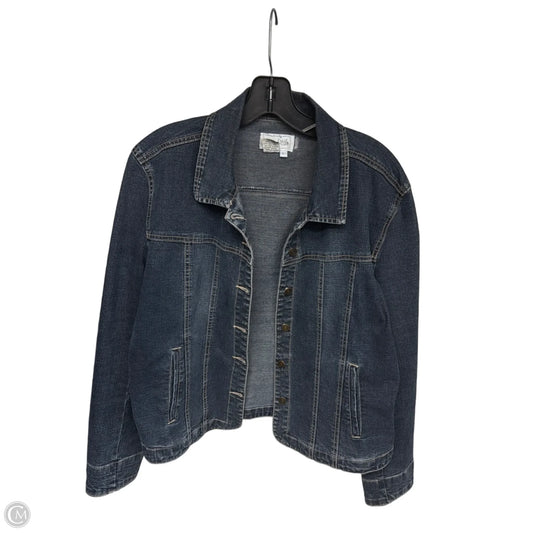 Jacket Denim By Live A Little In Blue Denim, Size: L