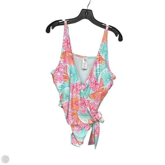 Swimsuit By Members Mark In Green & Pink, Size: Xxl