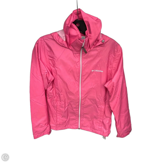 Jacket Windbreaker By Columbia In Pink, Size: S