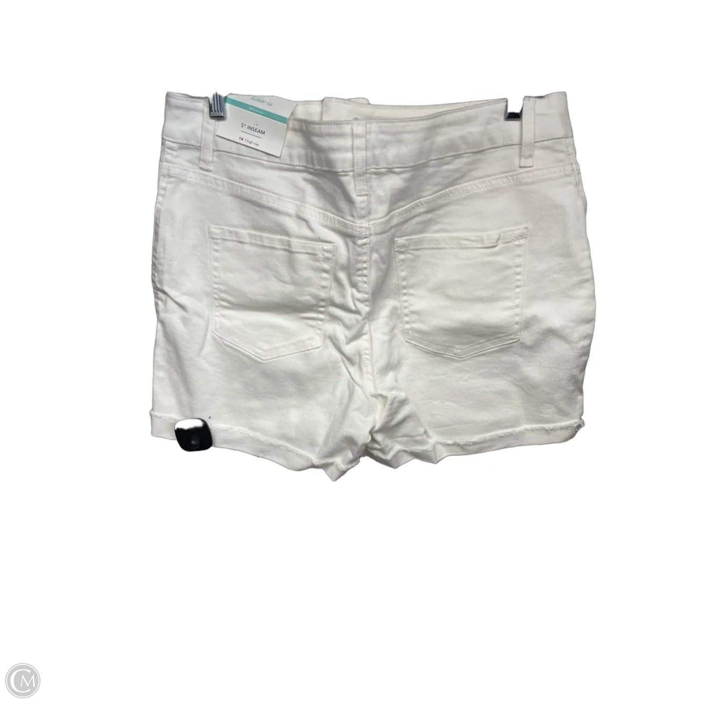 Shorts By Maurices In White Denim, Size: 14
