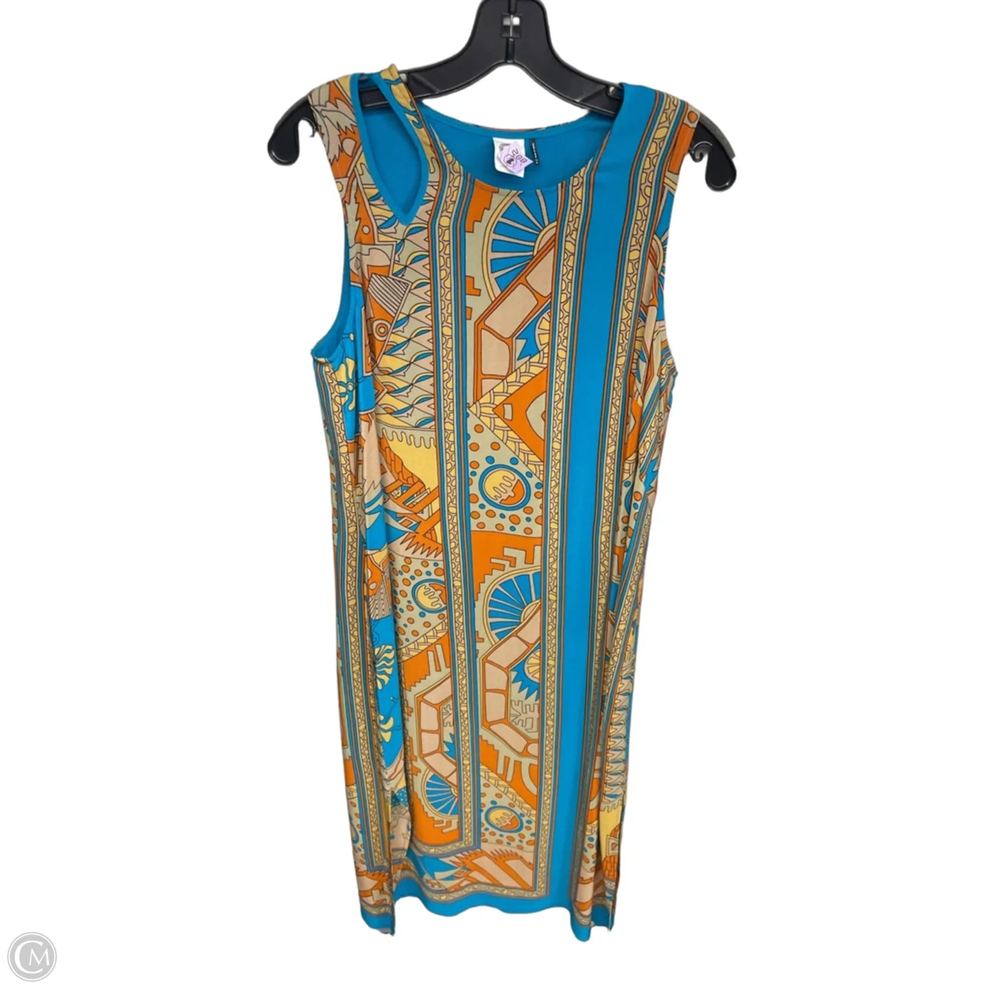 Dress Casual Maxi By Akemi And Kin In Blue & Orange, Size: 8