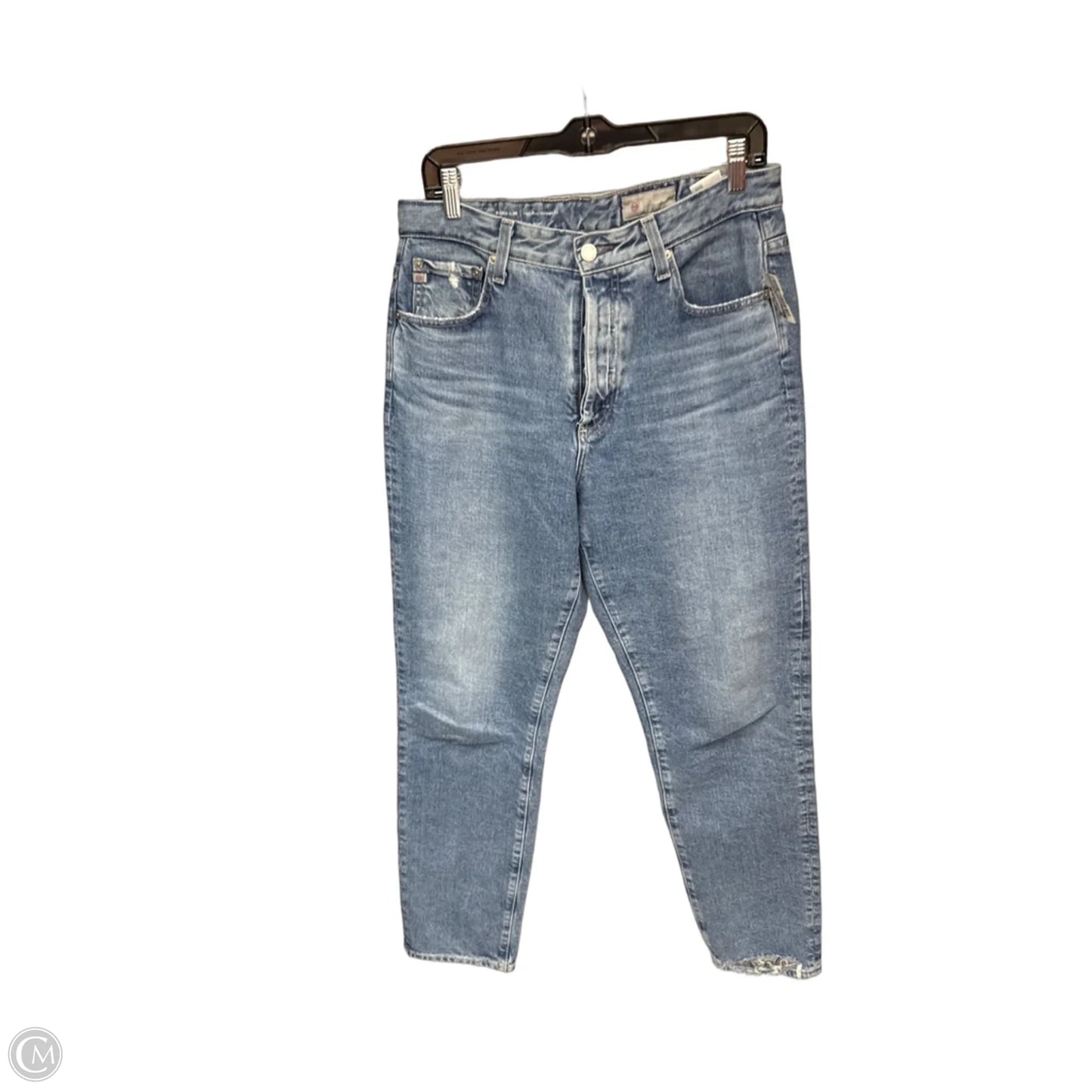 Jeans Straight By Adriano Goldschmied In Blue Denim, Size: 30