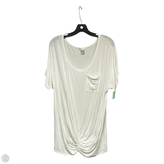 Tunic Short Sleeve By Venus In White, Size: L