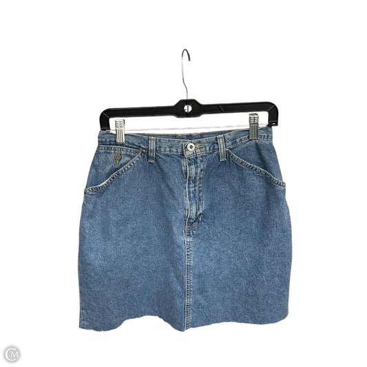 Skirt Midi By Liz Claiborne In Blue Denim, Size: 8