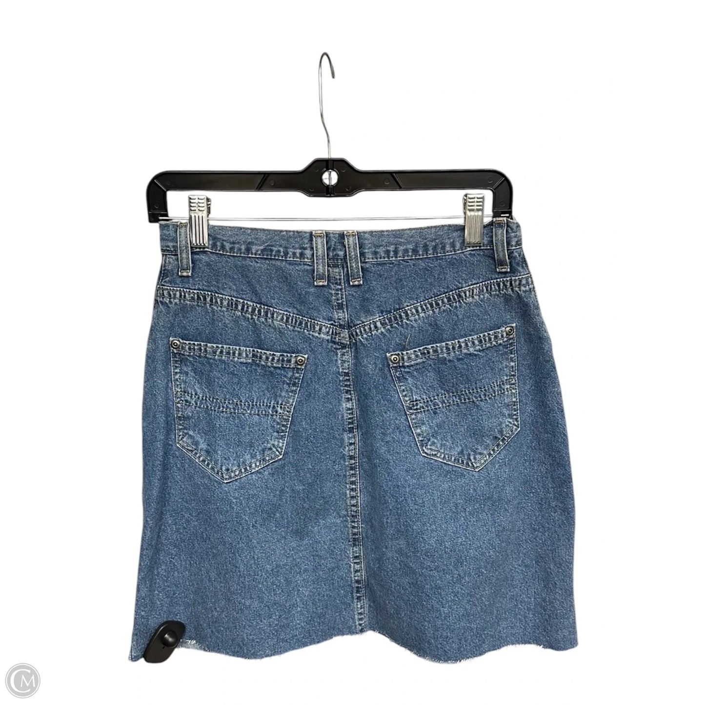 Skirt Midi By Liz Claiborne In Blue Denim, Size: 8
