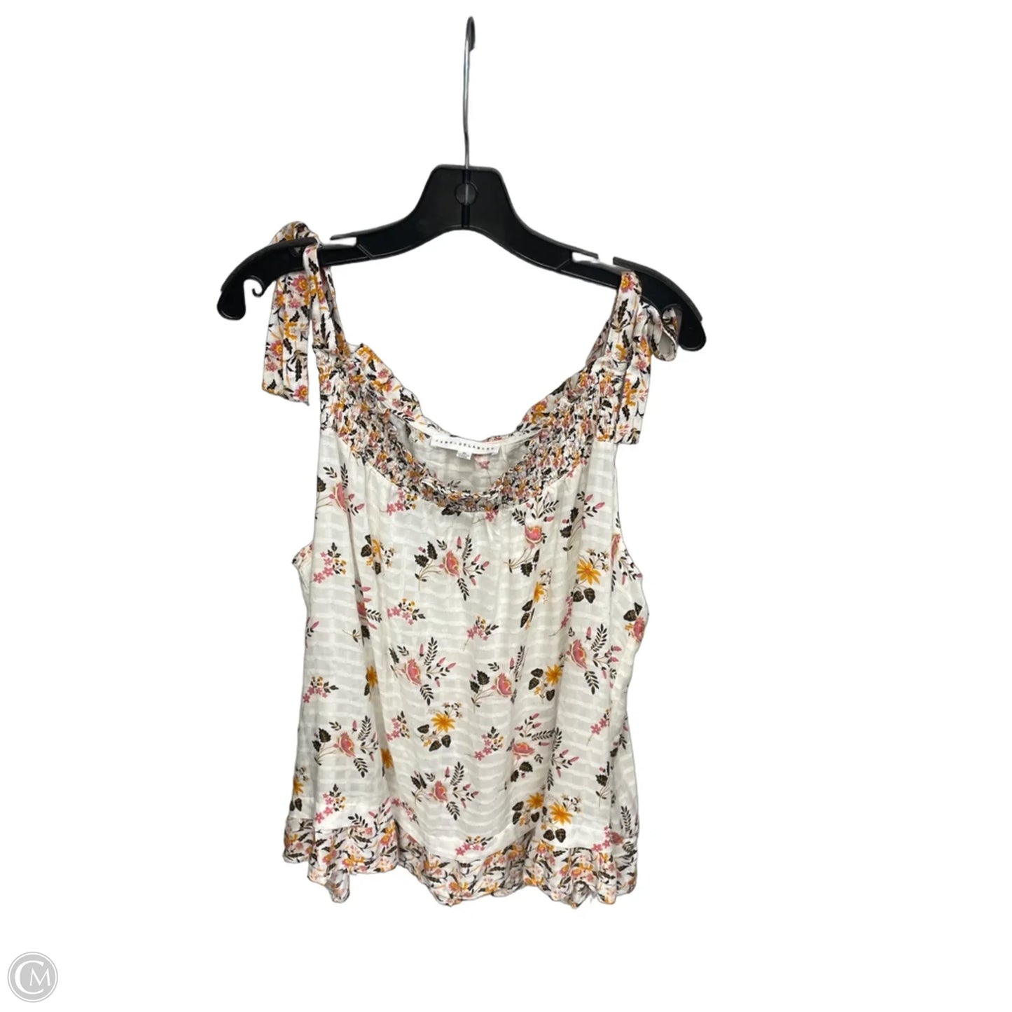 Top Sleeveless By Jane And Delancey In Pink & White, Size: Xl