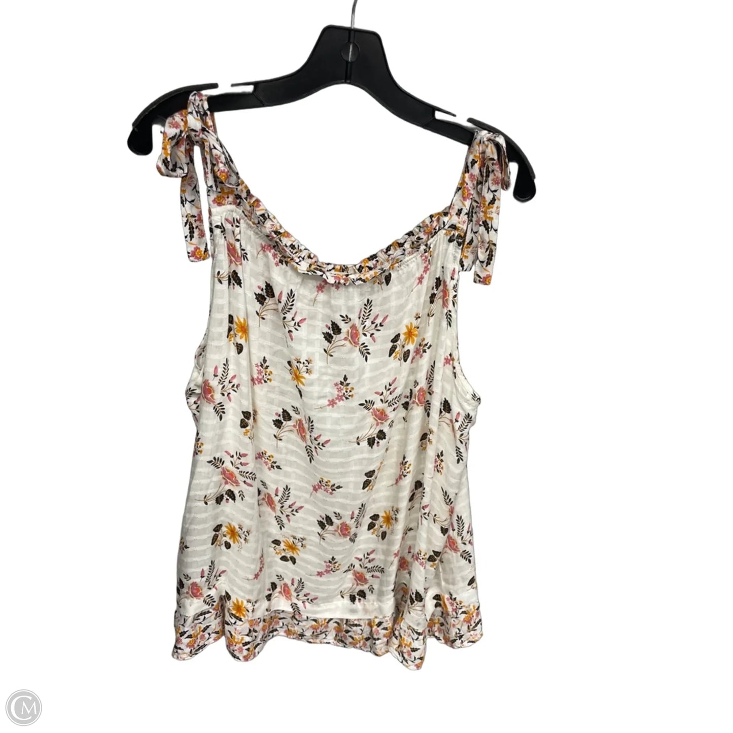 Top Sleeveless By Jane And Delancey In Pink & White, Size: Xl