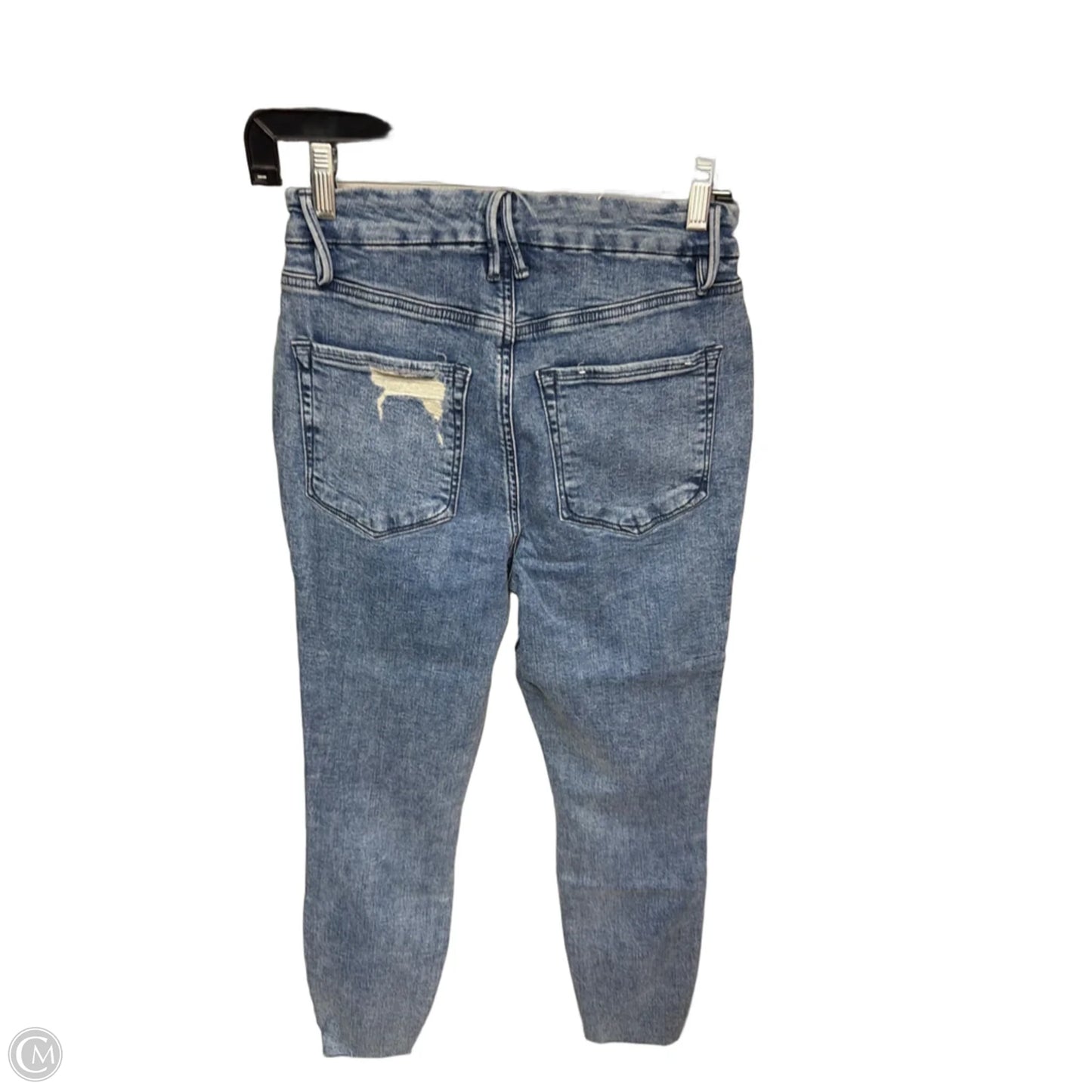 Jeans Skinny By Good American In Blue Denim, Size: 4