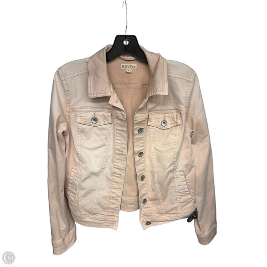 Jacket Denim By Merona In Pink Denim, Size: S