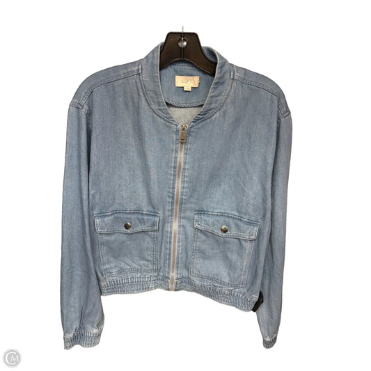 Jacket Denim By Loft In Blue Denim, Size: S