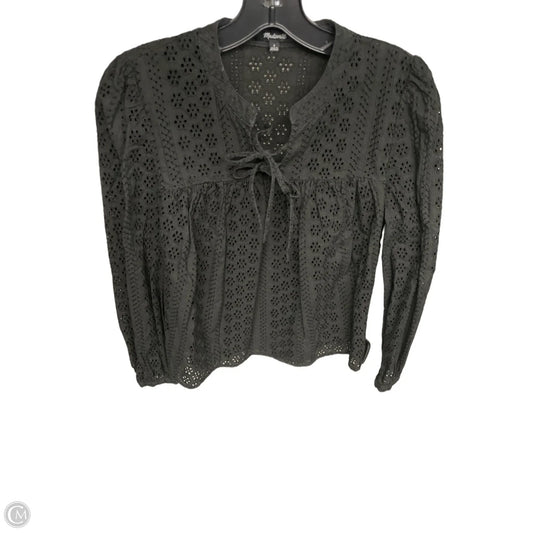 Top Long Sleeve By Madewell In Black, Size: S