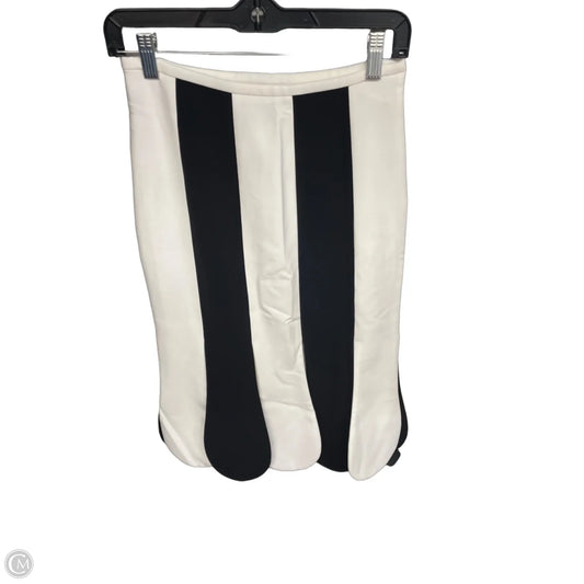 Skirt Midi By Clothes Mentor In Black & White, Size: 0