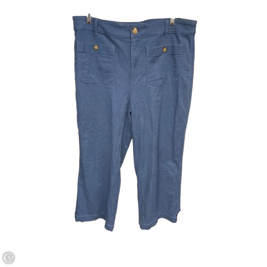Pants Wide Leg By Loft In Blue, Size: 12