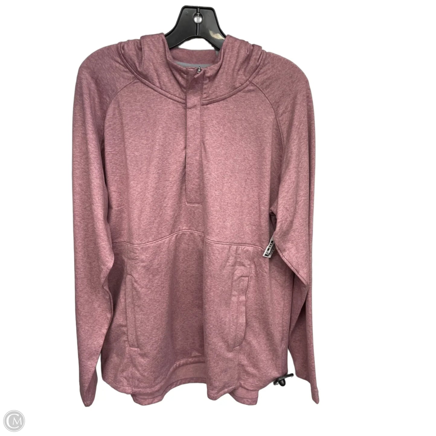 Athletic Top Long Sleeve Hoodie By Cmc In Pink, Size: Xl