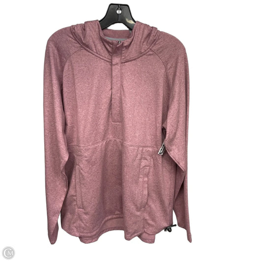 Athletic Top Long Sleeve Hoodie By Cmc In Pink, Size: Xl