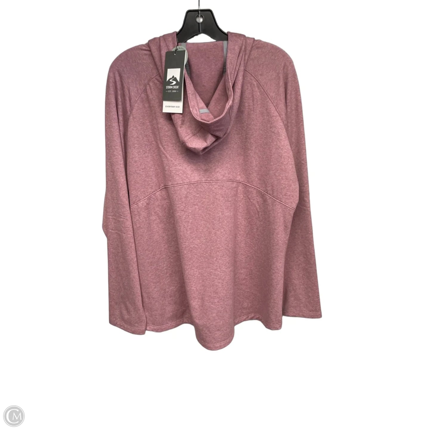 Athletic Top Long Sleeve Hoodie By Cmc In Pink, Size: Xl