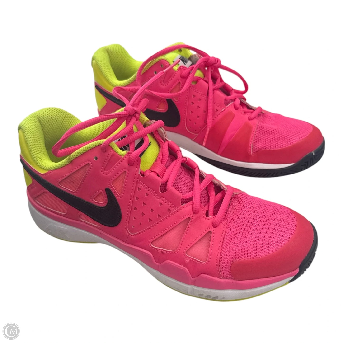 Shoes Athletic By Nike In Pink & Yellow, Size: 10