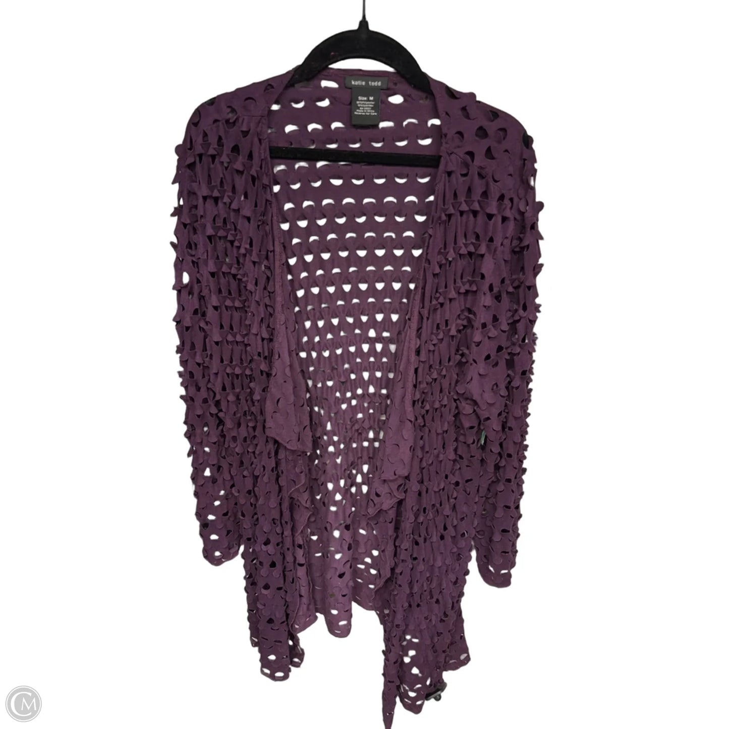 Cardigan By Clothes Mentor In Purple, Size: M