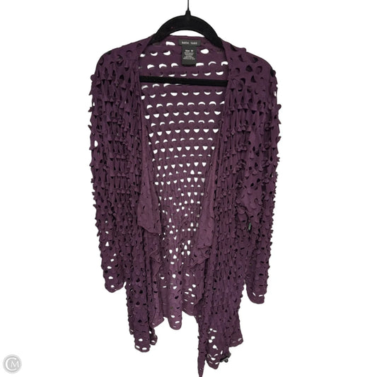 Cardigan By Clothes Mentor In Purple, Size: M